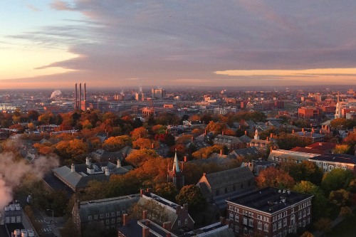 Providence skyline at sunrise