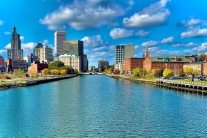 Providence river and skyline