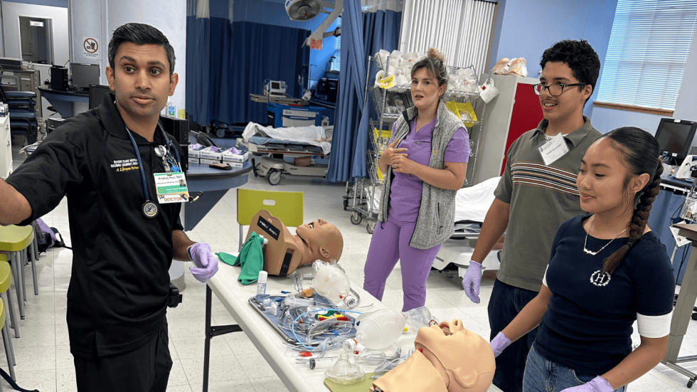 physicians doing a simulation